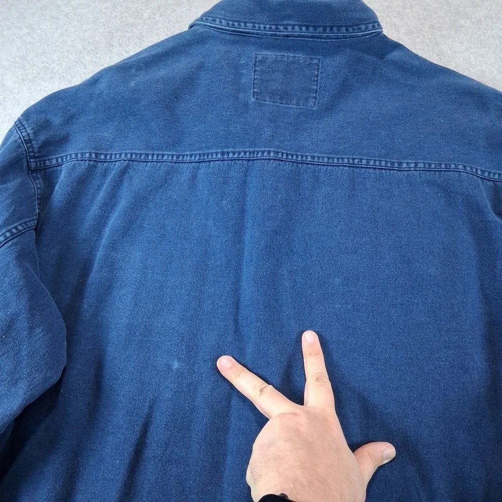 Levi's Denim Shirt Mens XL Blue Vintage 90s Button Down Long Sleeve 60560-1317